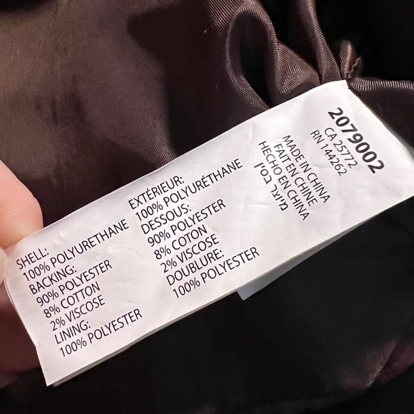 NWT Dex Plus Faux Leather Moto Jacket in Brick - Picture 14 of 16